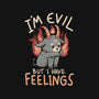 I'm Evil But I Have Feelings-none beach towel-eduely