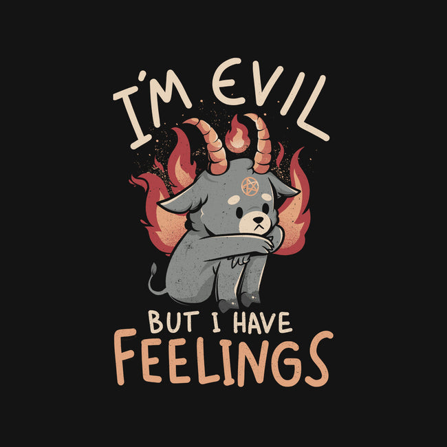 I'm Evil But I Have Feelings-none removable cover w insert throw pillow-eduely
