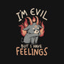 I'm Evil But I Have Feelings-none removable cover w insert throw pillow-eduely