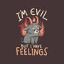I'm Evil But I Have Feelings-none removable cover w insert throw pillow-eduely