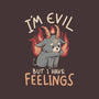 I'm Evil But I Have Feelings-none zippered laptop sleeve-eduely