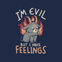 I'm Evil But I Have Feelings-none removable cover w insert throw pillow-eduely