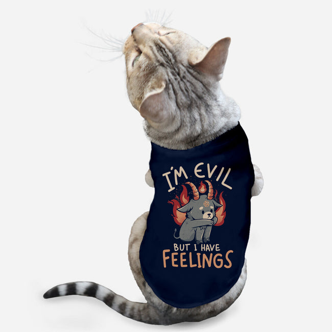 I'm Evil But I Have Feelings-cat basic pet tank-eduely