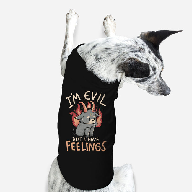 I'm Evil But I Have Feelings-dog basic pet tank-eduely