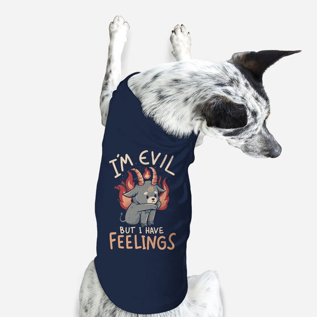 I'm Evil But I Have Feelings-dog basic pet tank-eduely