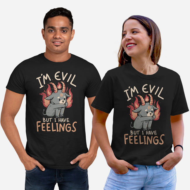 I'm Evil But I Have Feelings-unisex basic tee-eduely