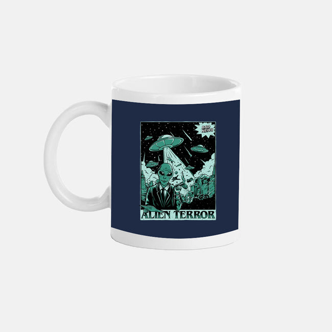 Alien Attacks The City-none glossy mug-Slikfreakdesign