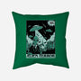 Alien Attacks The City-none removable cover throw pillow-Slikfreakdesign