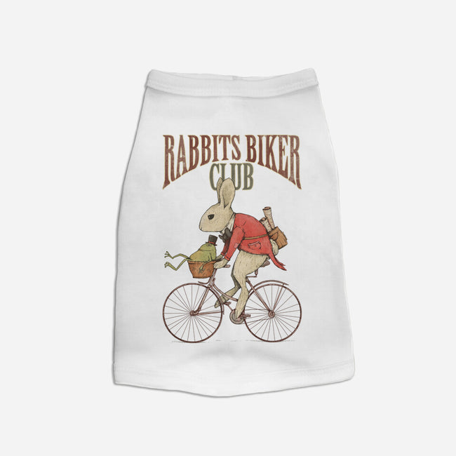 Rabbits Biker Club-dog basic pet tank-Mike Koubou