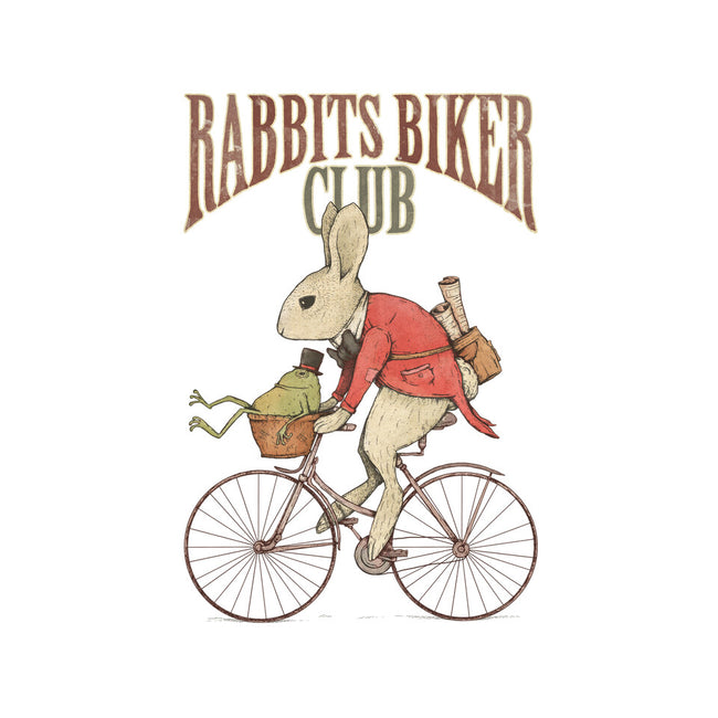 Rabbits Biker Club-none stretched canvas-Mike Koubou