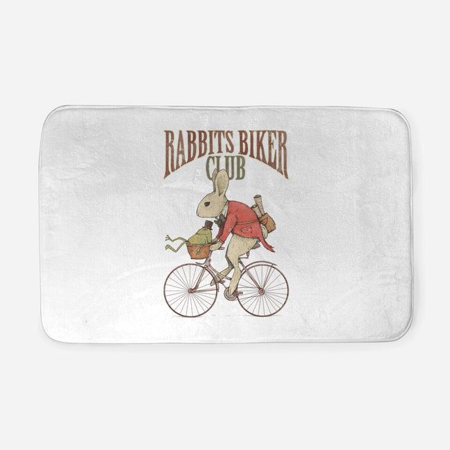 Rabbits Biker Club-none memory foam bath mat-Mike Koubou