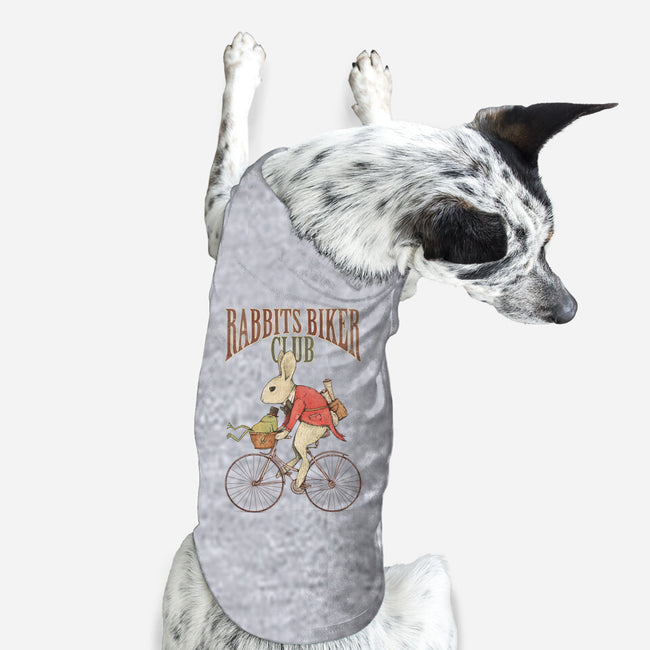 Rabbits Biker Club-dog basic pet tank-Mike Koubou