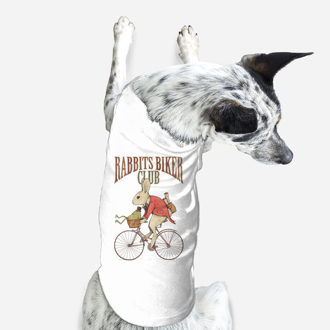 Rabbits Biker Club-dog basic pet tank-Mike Koubou