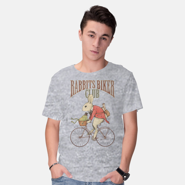 Rabbits Biker Club-mens basic tee-Mike Koubou