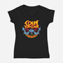 The Count-womens v-neck tee-CappO