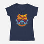 The Count-womens v-neck tee-CappO