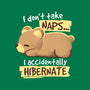 Bear Takes Naps-none fleece blanket-NemiMakeit