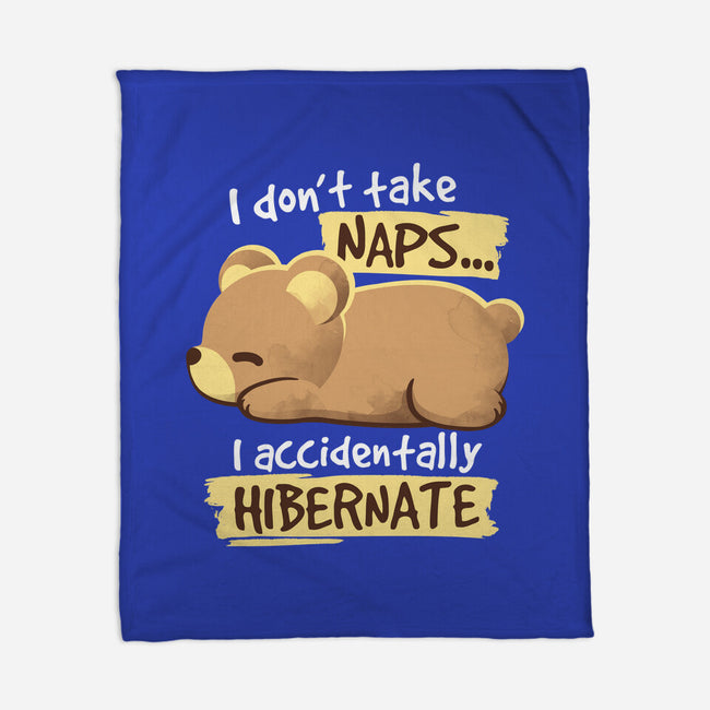 Bear Takes Naps-none fleece blanket-NemiMakeit