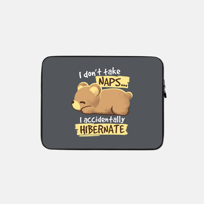 Bear Takes Naps-none zippered laptop sleeve-NemiMakeit