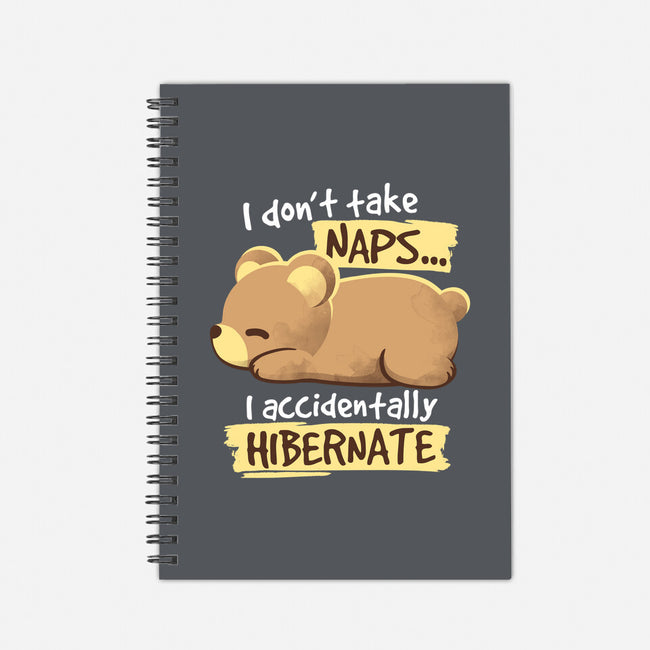 Bear Takes Naps-none dot grid notebook-NemiMakeit