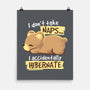 Bear Takes Naps-none matte poster-NemiMakeit