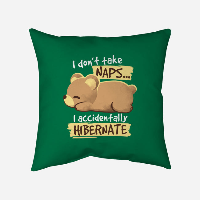 Bear Takes Naps-none removable cover w insert throw pillow-NemiMakeit