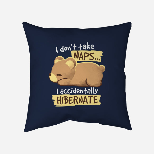 Bear Takes Naps-none removable cover w insert throw pillow-NemiMakeit