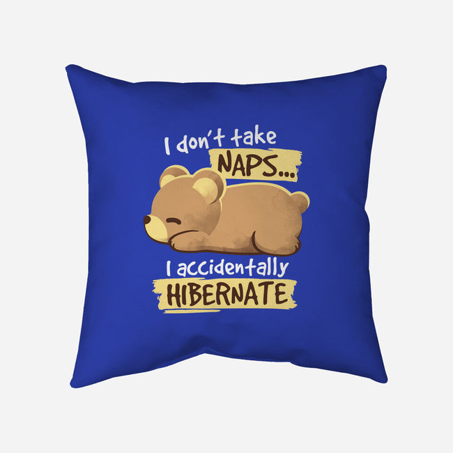Bear Takes Naps-none removable cover w insert throw pillow-NemiMakeit