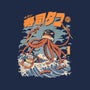 Black The Tako Sushi-none removable cover w insert throw pillow-ilustrata