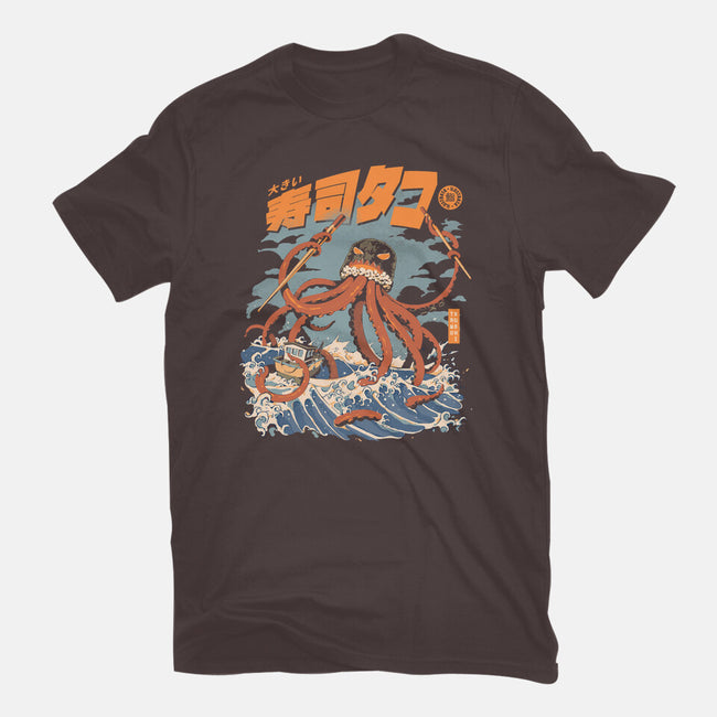 Black The Tako Sushi-womens basic tee-ilustrata