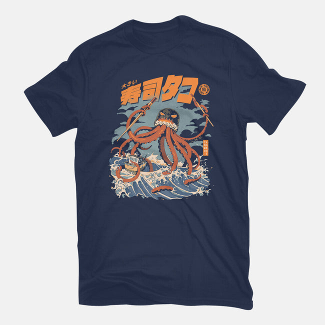 Black The Tako Sushi-womens basic tee-ilustrata