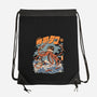 Black The Tako Sushi-none drawstring bag-ilustrata