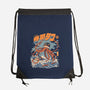 Black The Tako Sushi-none drawstring bag-ilustrata