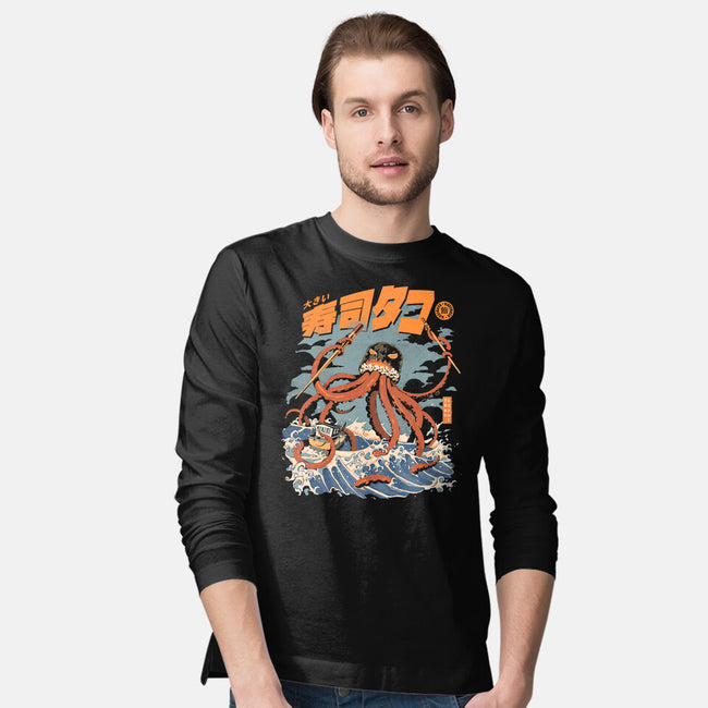 Black The Tako Sushi-mens long sleeved tee-ilustrata