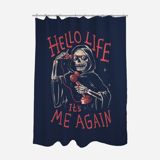 Death Call-none polyester shower curtain-eduely