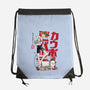 Ed And Ein Sumi-E-none drawstring bag-DrMonekers