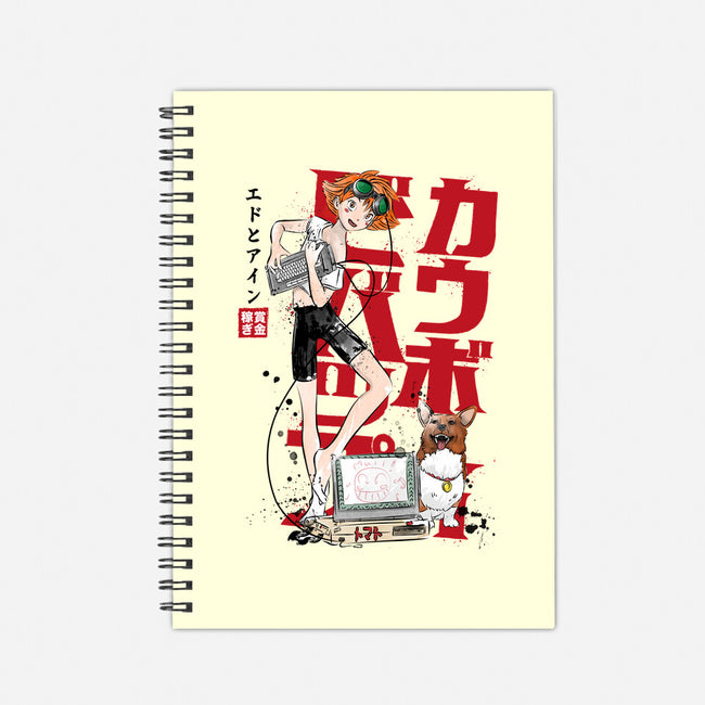 Ed And Ein Sumi-E-none dot grid notebook-DrMonekers