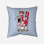 Ed And Ein Sumi-E-none removable cover throw pillow-DrMonekers