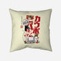 Ed And Ein Sumi-E-none removable cover throw pillow-DrMonekers