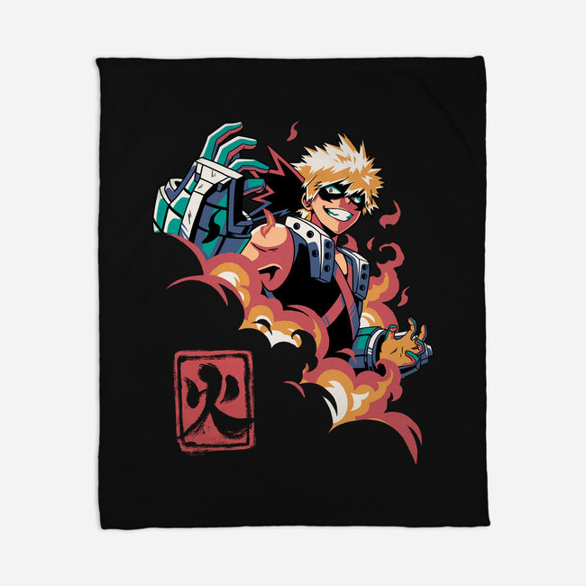 Explosion Hero-none fleece blanket-Corgibutt