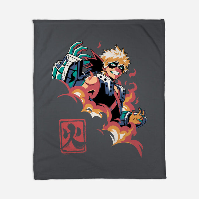 Explosion Hero-none fleece blanket-Corgibutt