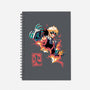 Explosion Hero-none dot grid notebook-Corgibutt