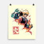 Explosion Hero-none matte poster-Corgibutt