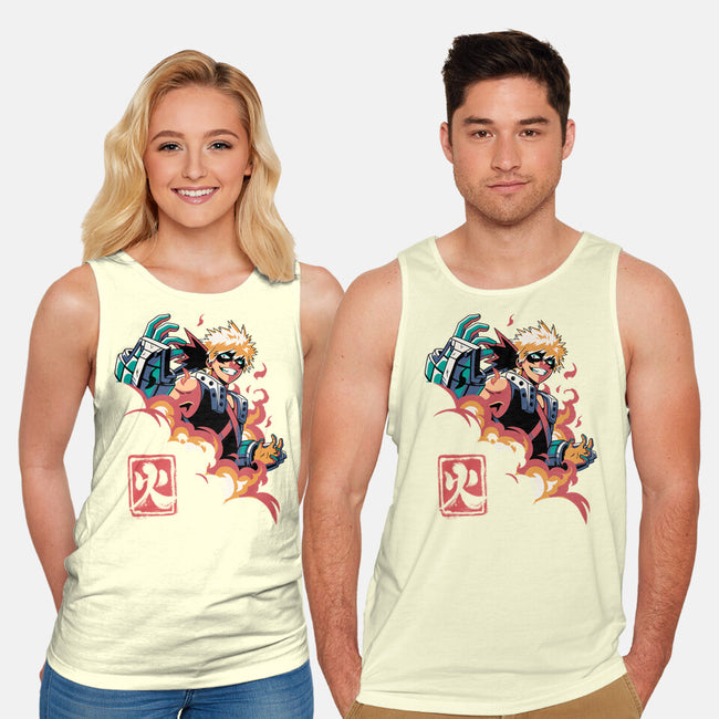 Explosion Hero-unisex basic tank-Corgibutt
