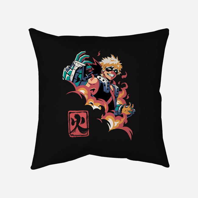 Explosion Hero-none removable cover w insert throw pillow-Corgibutt