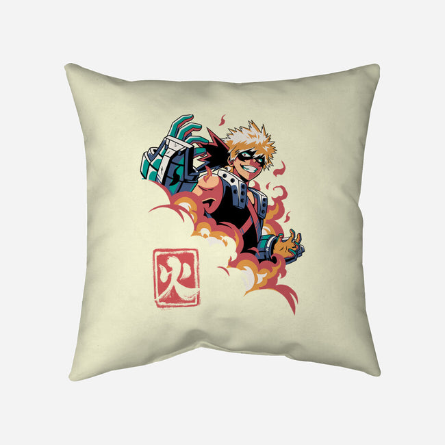 Explosion Hero-none removable cover w insert throw pillow-Corgibutt