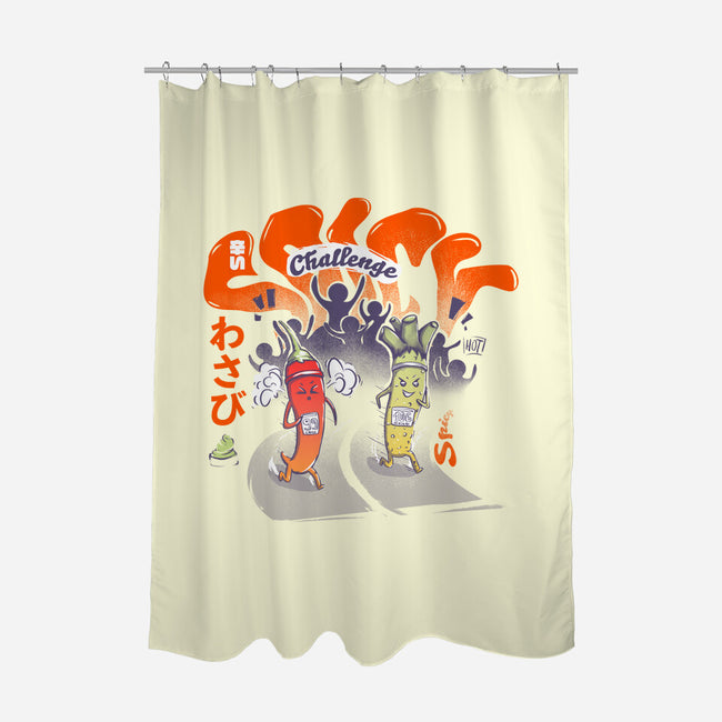 Spicy Challenge-none polyester shower curtain-IKILO