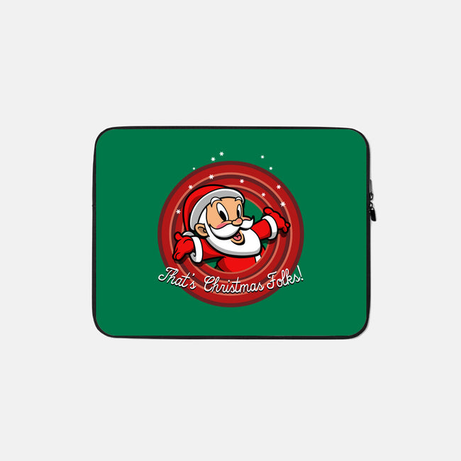 That's Christmas Folks-none zippered laptop sleeve-Boggs Nicolas