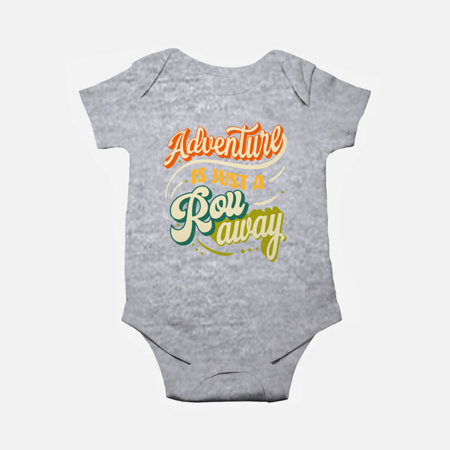 Adventure Is Just A Roll Away-baby basic onesie-ShirtGoblin