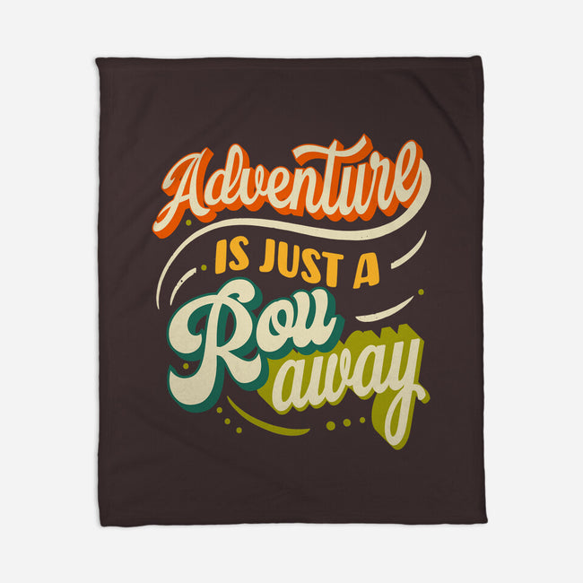 Adventure Is Just A Roll Away-none fleece blanket-ShirtGoblin